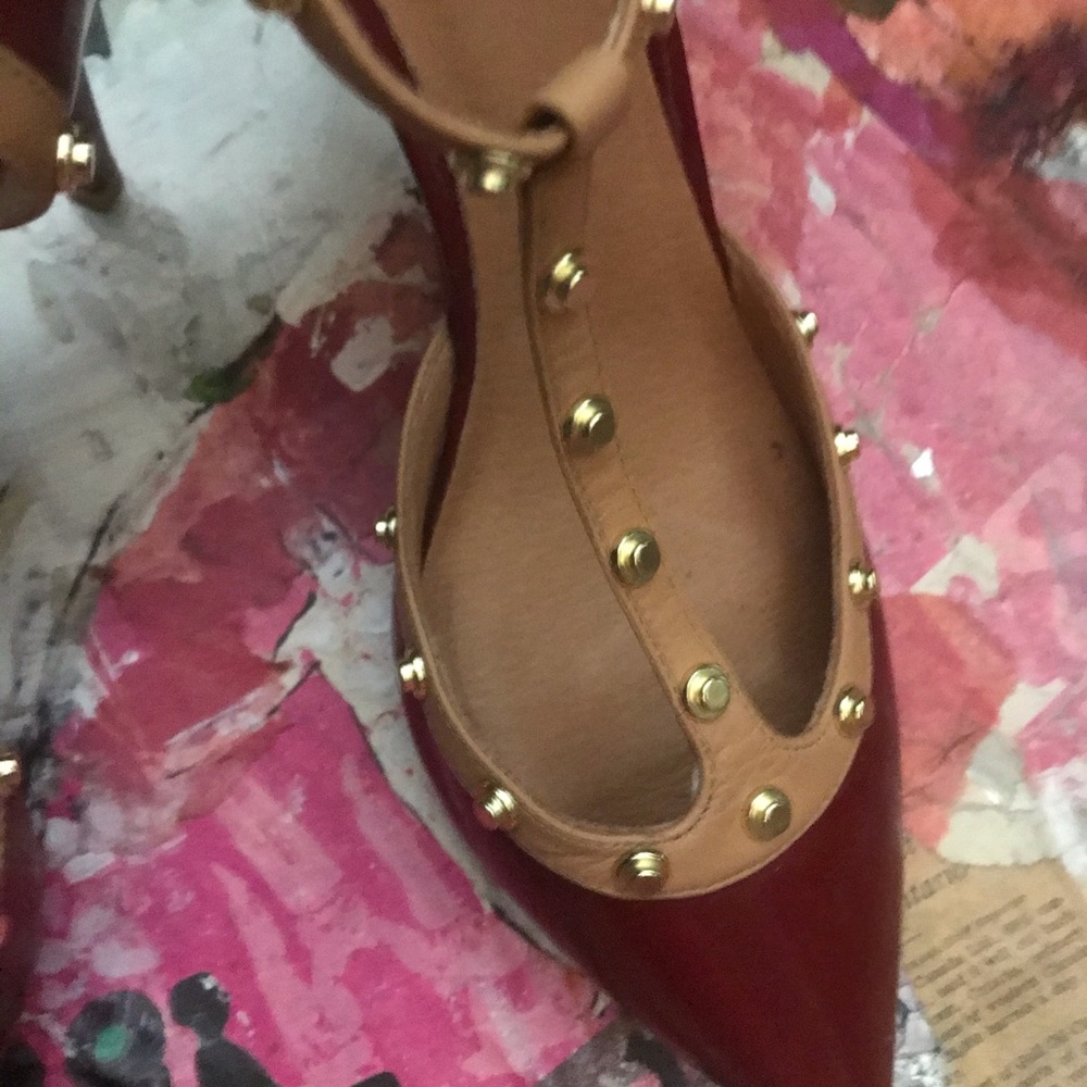 Halogen Red Studded Heels - Picture 5 of 10
